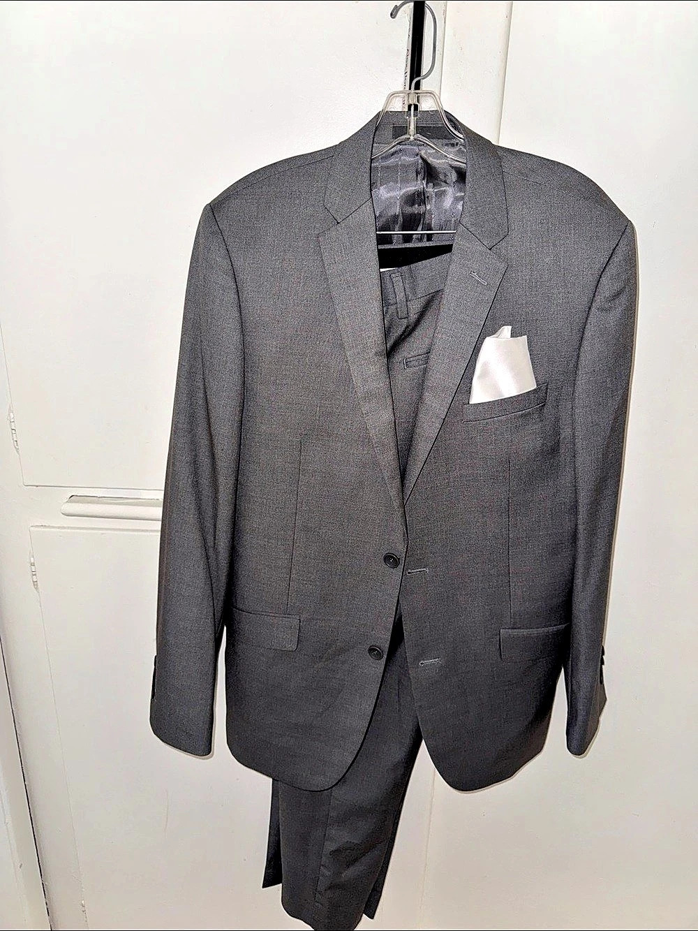 Creative Casuals SLIM FIT Men's Gray Suit 40 L Like New pants 34-L